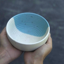 Load image into Gallery viewer, Half & Half Microwave Bowls NEW- Turquoise - Set of 2