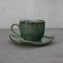 Load image into Gallery viewer, Bodhi Cup & Saucer - Set of 4
