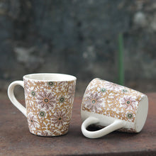 Load image into Gallery viewer, Sahara Golden flower Mug - Set of 2