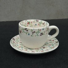 Load image into Gallery viewer, Wildflower Cup & Saucer -Set of 2