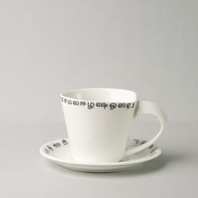 Load image into Gallery viewer, Tamil Script Tea Cup & Saucer