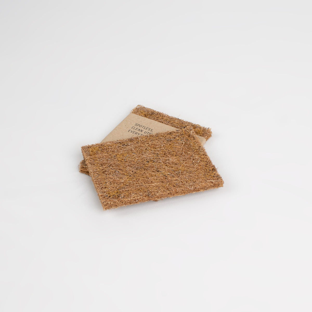 Natural Coco Coir Scrubbers - Stitched - Set of 2