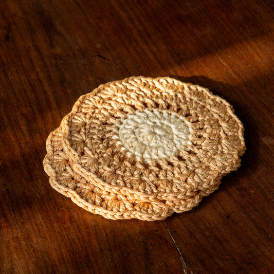 Classic Crochet Coasters- Set Of 2