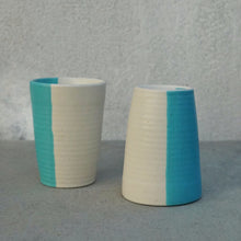 Load image into Gallery viewer, Half &amp; Half Tumblers - Turquoise - Set Of 2
