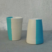 Load image into Gallery viewer, NEW Half &amp; Half Tumblers - Turquoise - Set Of 2
