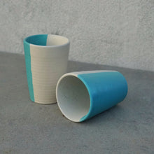 Load image into Gallery viewer, NEW Half &amp; Half Tumblers - Turquoise - Set Of 2
