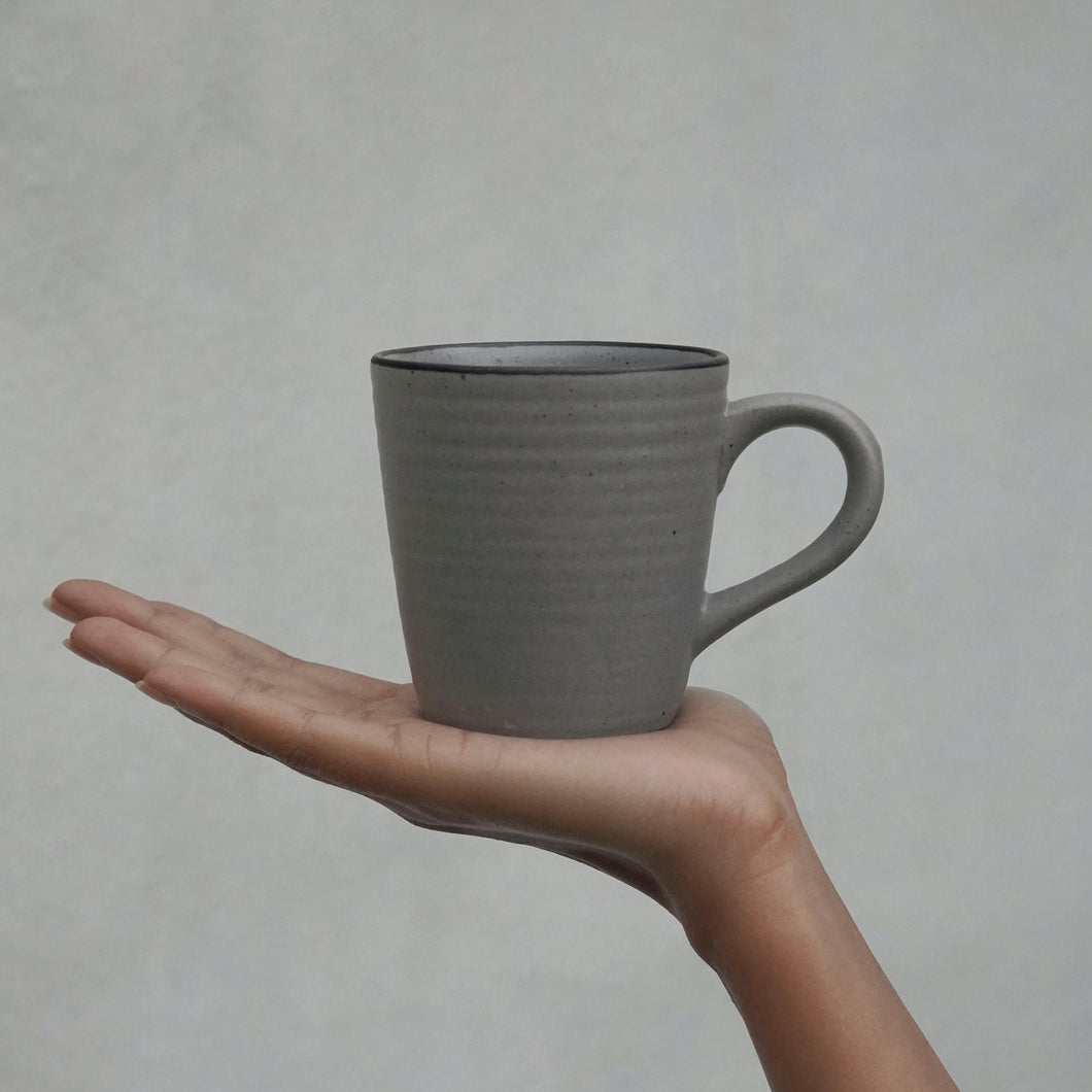 Tiny Grey Mugs - Set Of 2