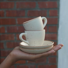 Load image into Gallery viewer, NEW Classic Espresso Cup &amp; Saucer - 4 Piece Set
