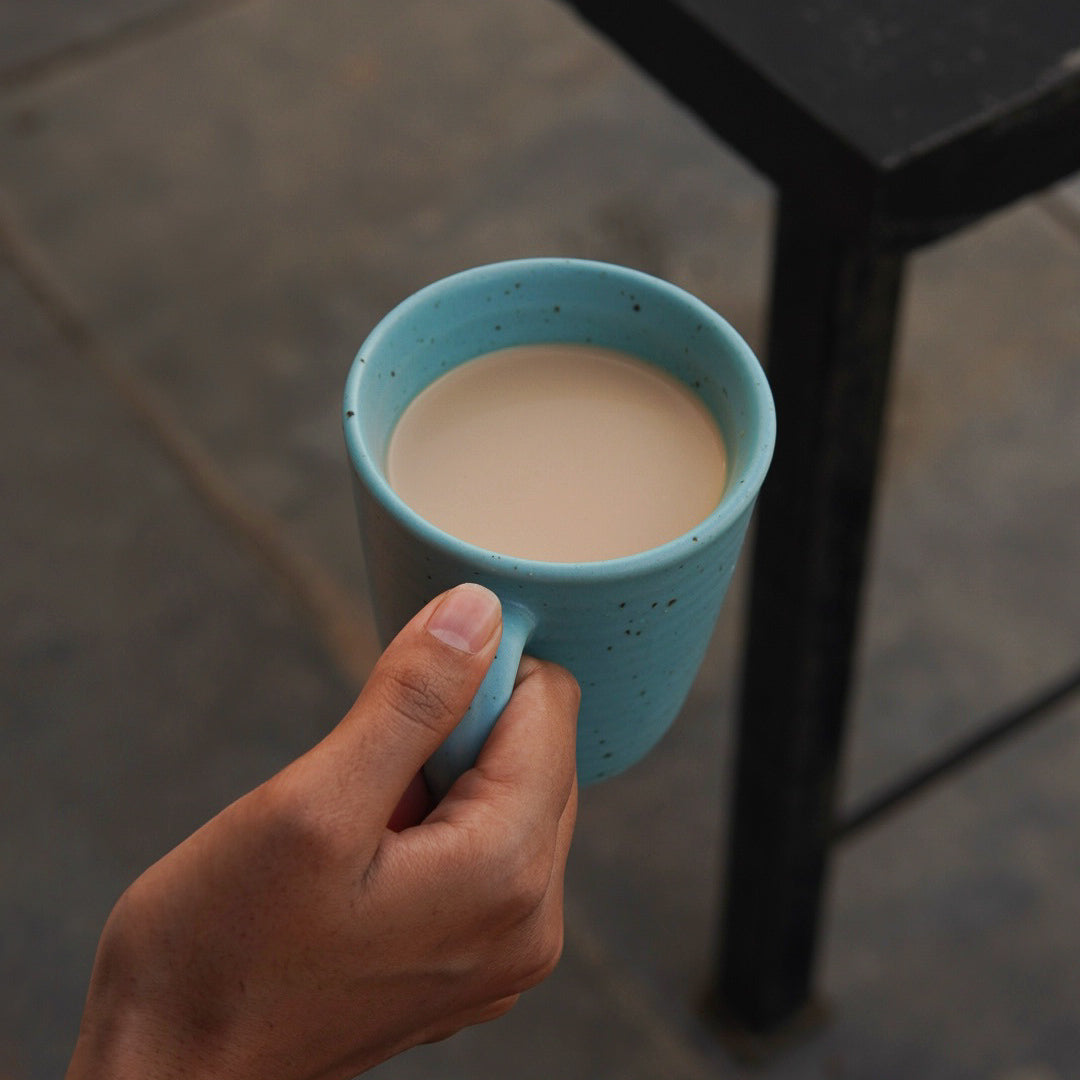 Coral Blue Coffee Mug - Set of 2