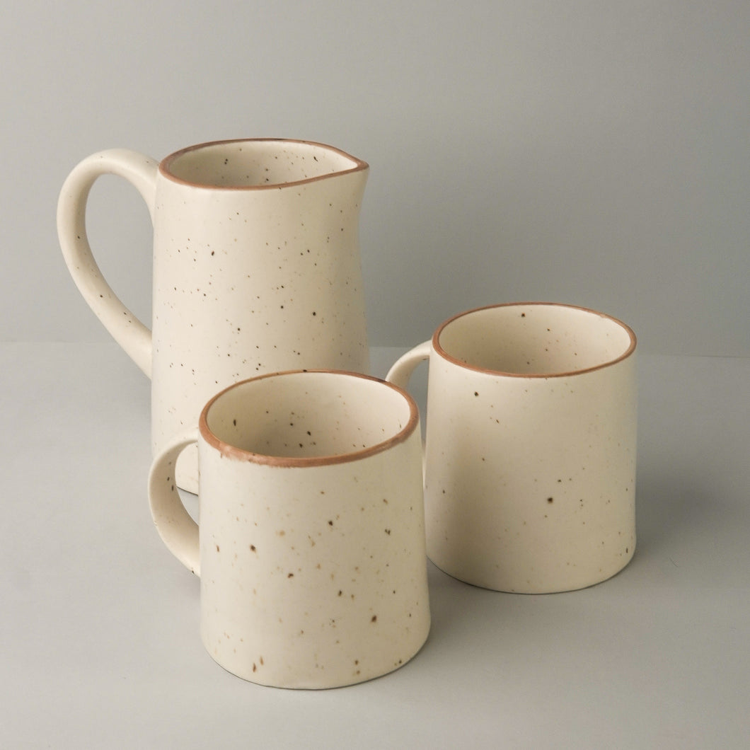 Stoneware Beer Combo - Pitcher and 2 Mugs