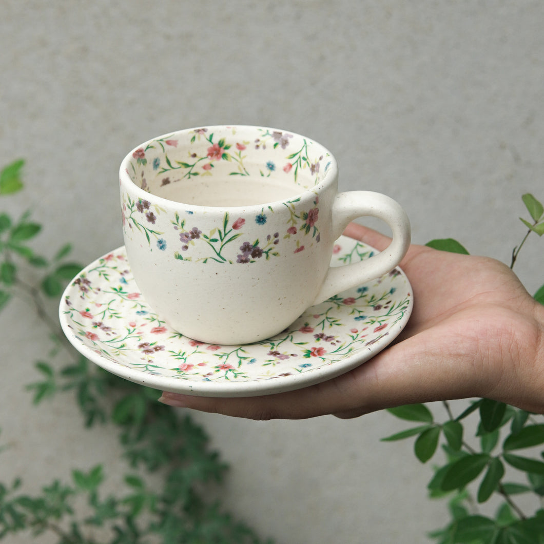 Wildflower Cup & Saucer -Set of 2