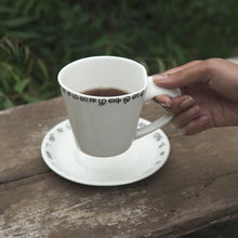 Load image into Gallery viewer, Tamil Script Tea Cup &amp; Saucer
