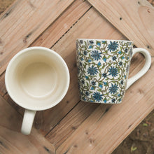 Load image into Gallery viewer, Floral Blue - Set of 2 Mugs
