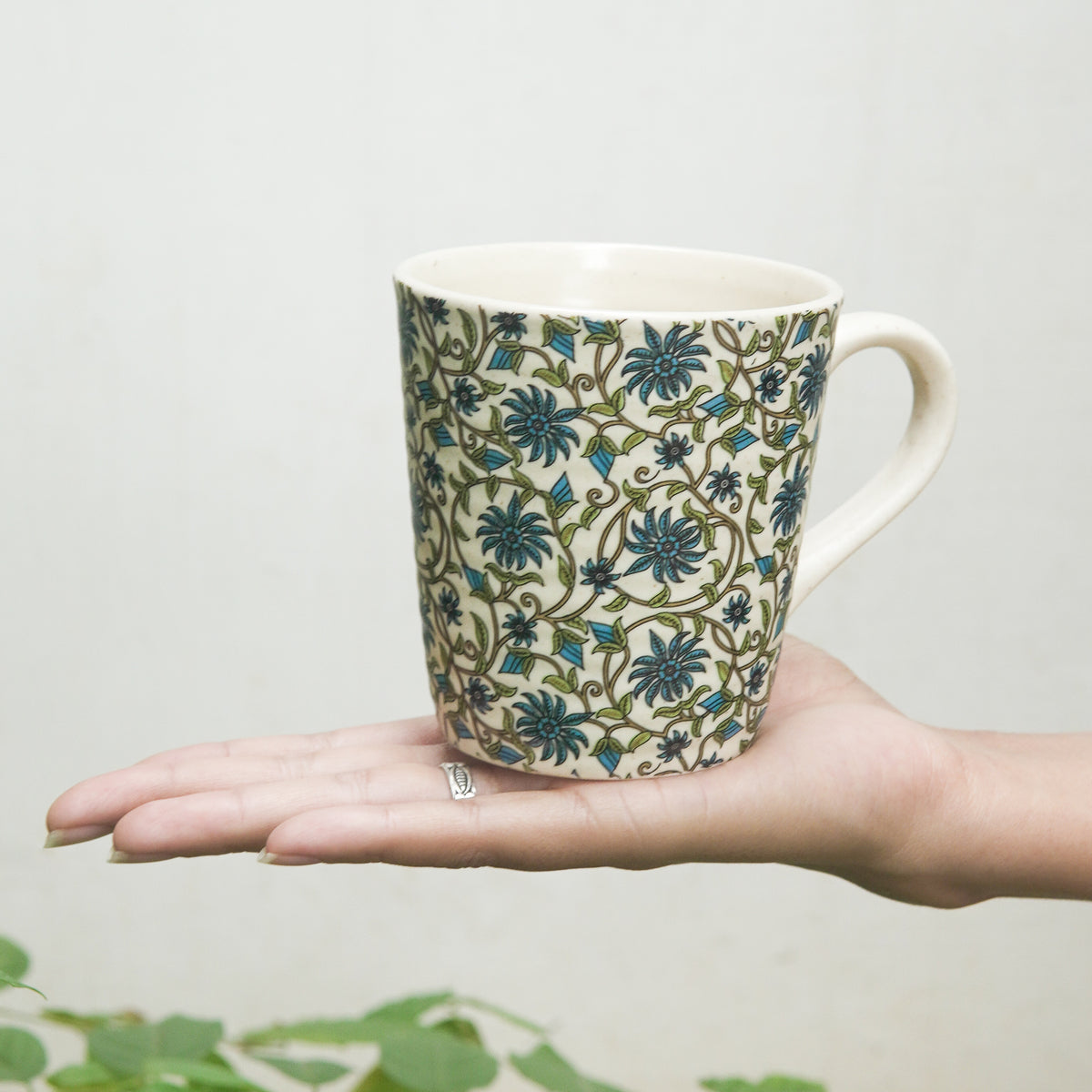 Floral Blue - Set of 2 Mugs