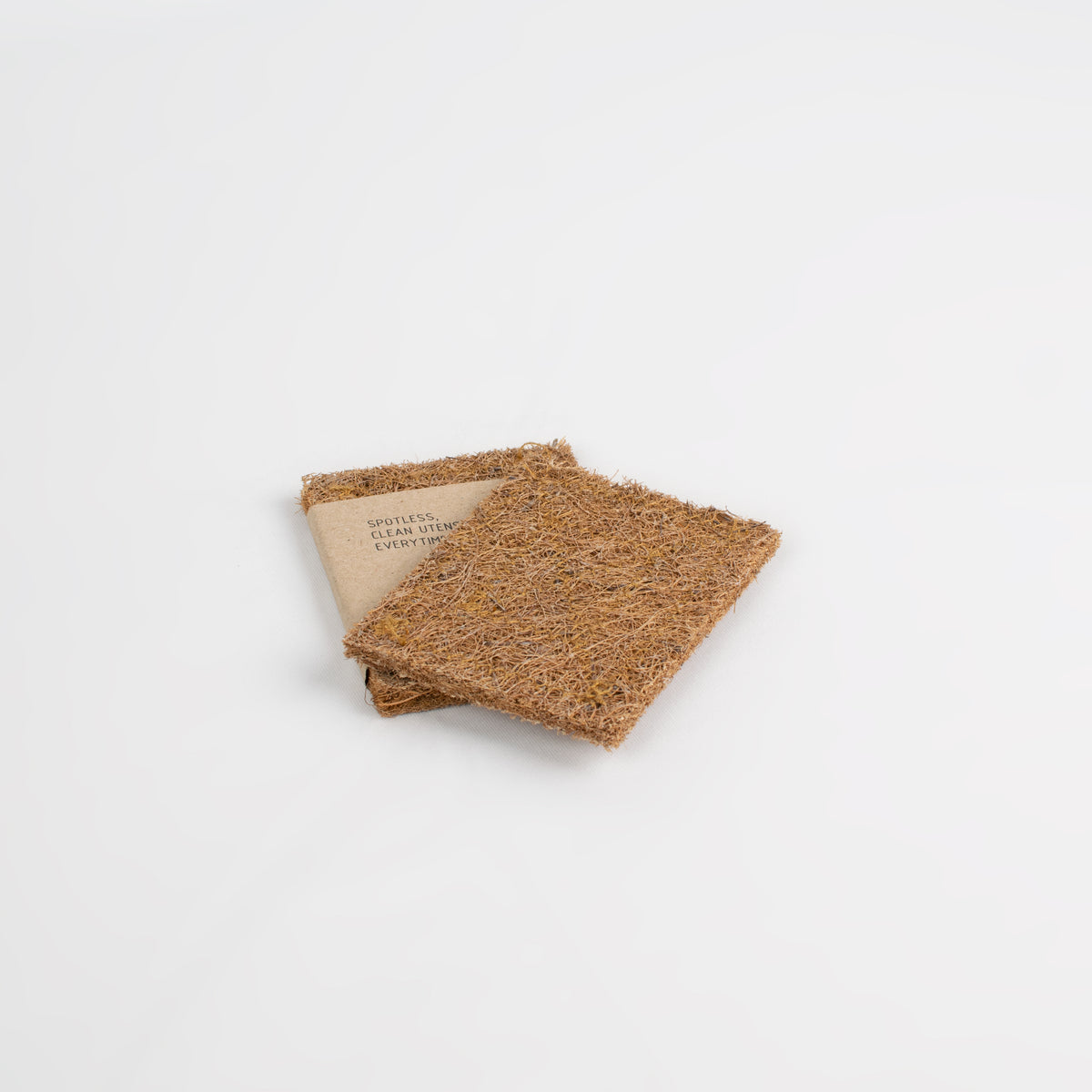 Natural Coco Coir Scrubbers - Stitched - Set of 2